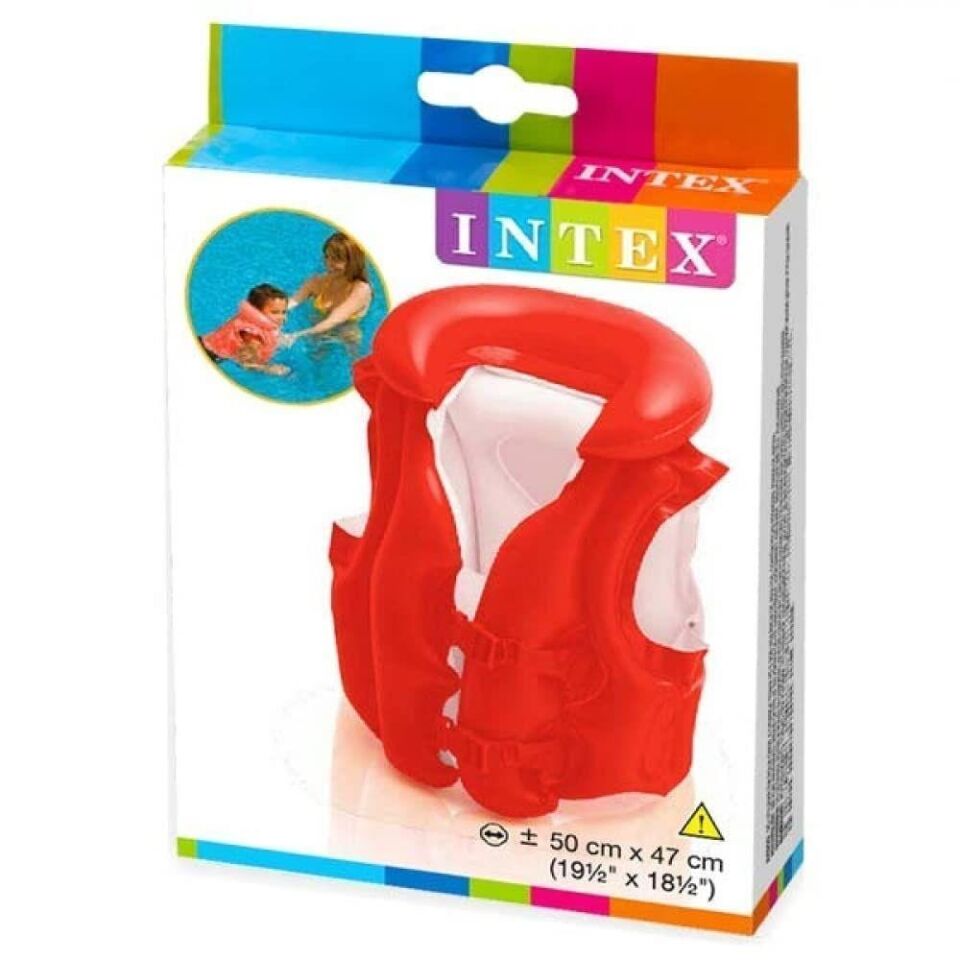Can Yeleği Kırmızı 50x47 Cm İntex - 58671 (Lisinya)
