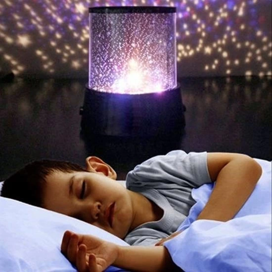 Star Master Pilli Gökyüzü Projeksiyonlu Led Renkli Yıldızlı Tavan Işık Yansıtma Gece Lambası ( Lisinya )