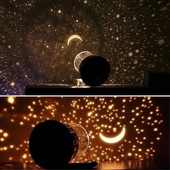 Star Master Pilli Gökyüzü Projeksiyonlu Led Renkli Yıldızlı Tavan Işık Yansıtma Gece Lambası ( Lisinya )