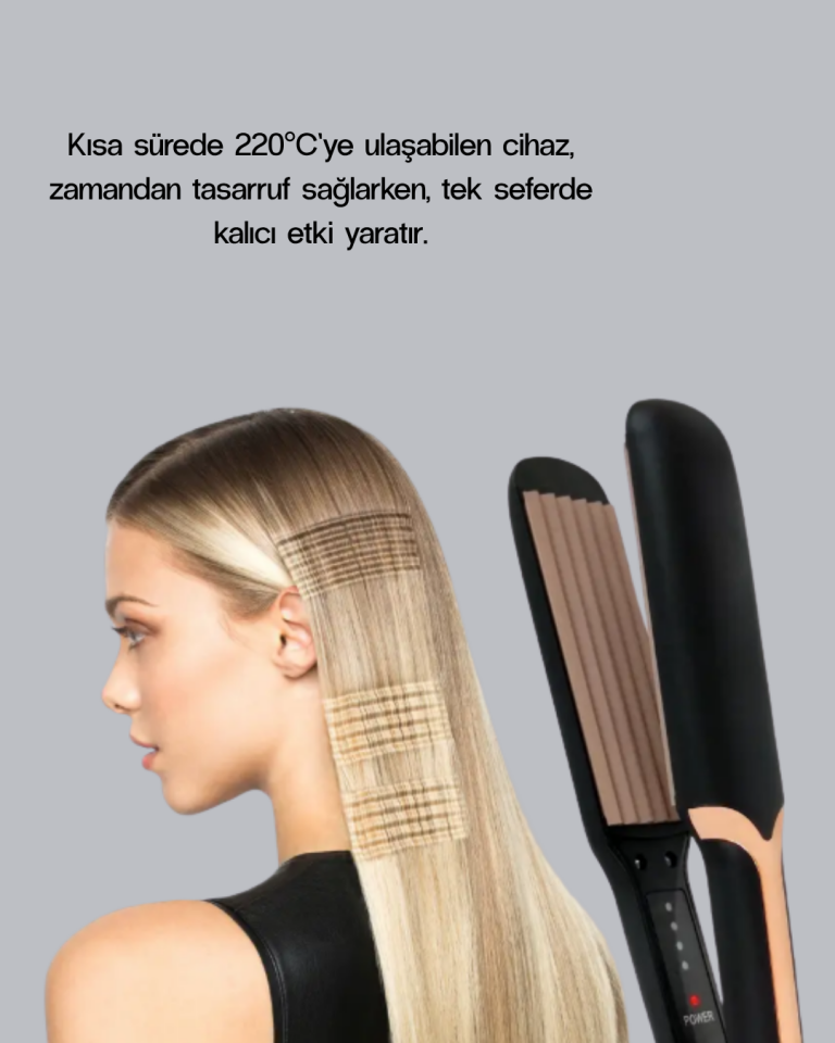 Tost Model Saç Şekillendirici DEMPOWER DP-134 360° Döner Kablolu - Lisinya