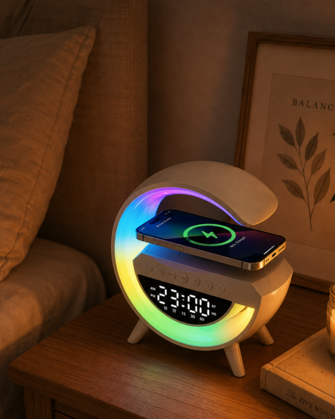 RGB Işıklı Bluetooth Hoparlör TF Kart ve FM Destekli Kablosuz Ses Sistemi - Lisinya