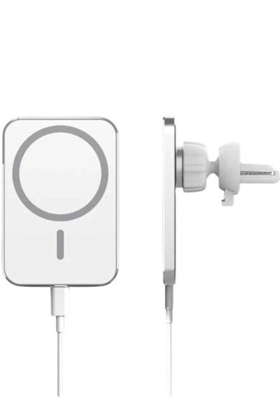 Kablosuz Şarj Aleti Magsafe Araç Içi Manyetik Şarj 15W İOS Uyumlu - Lisinya