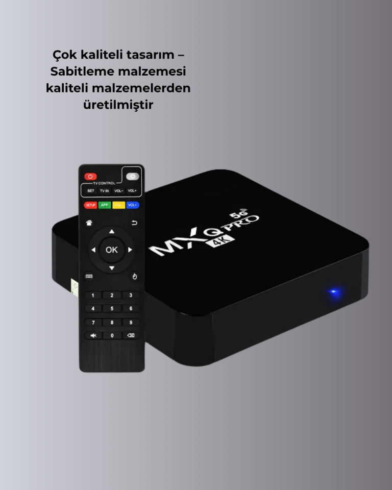 Android TV Box 4K – 2GB RAM 16GB ROM, Kablosuz Wi-Fi Medya Oynatıcı - Lisinya