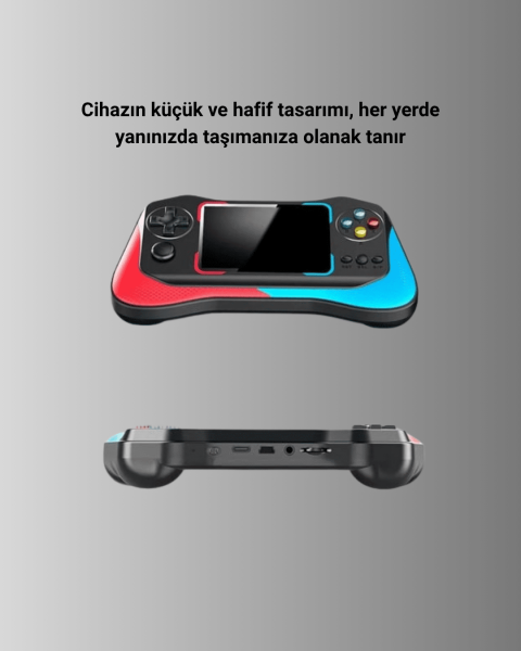 X7M Vintage 3.5 İnç 500’ü 1 Arada Klasik Oyun Konsolu