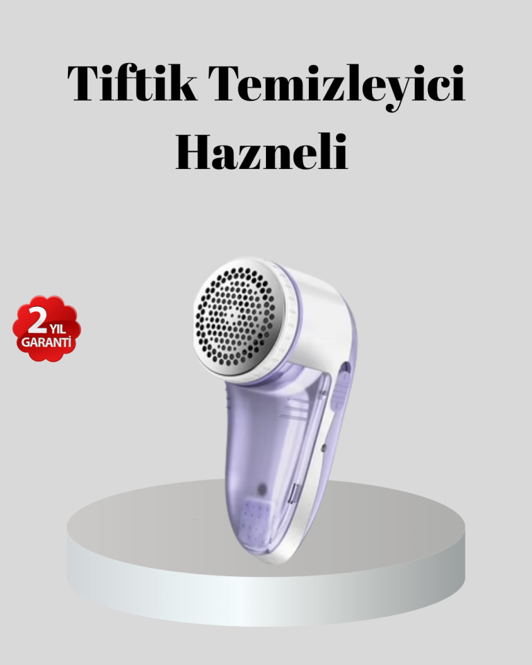 Şarjlı Tiftik Temizleyici – Çıkarılabilir Hazneli, Anti-Statik Fırçalı, USB Şarjlı - Lisinya