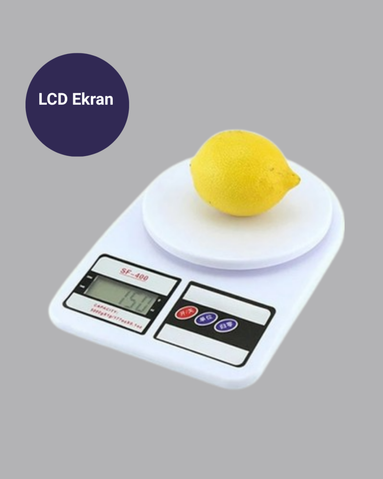 LCD Ekranlı Hassas Dijital Mutfak Terazisi – 5kg Kapasite, 1g Hassasiyet - Lisinya