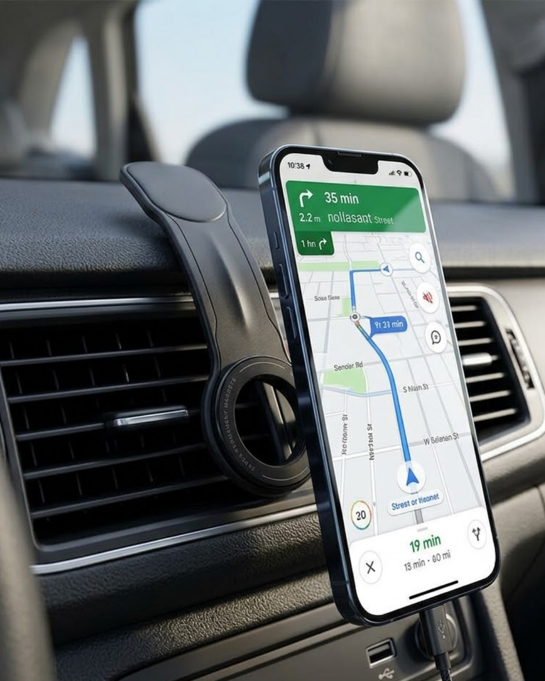 Güçlü Mıknatıslı Araç Telefon Tutucu 360° Döner Dashboard Standı - Lisinya