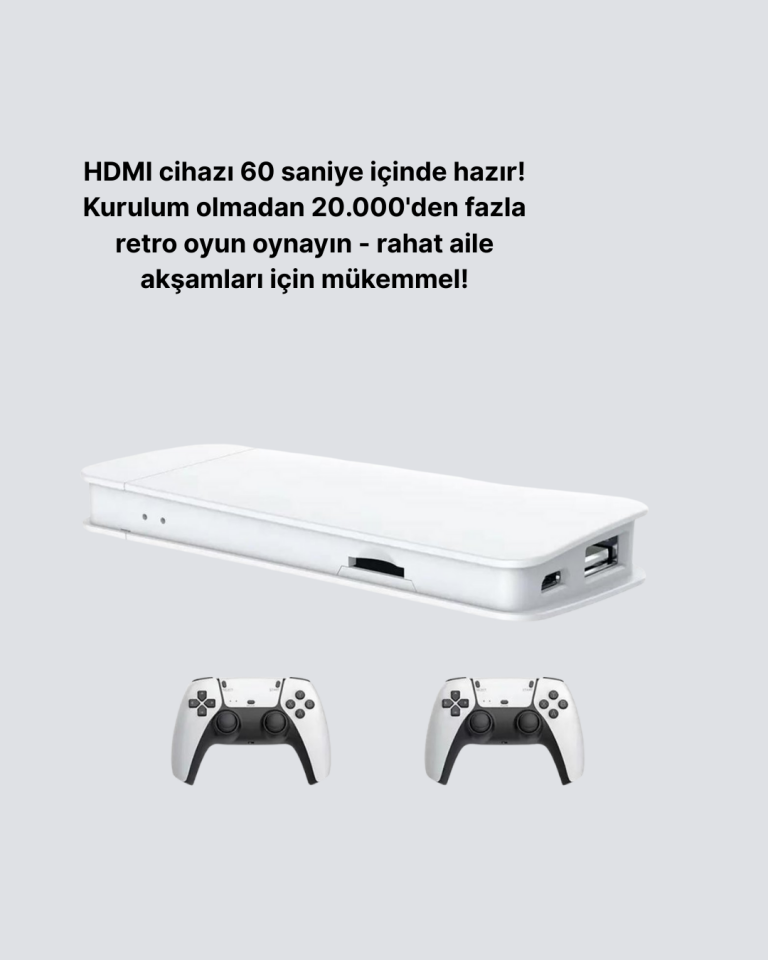 3D ve 4K Görüntü Kaliteli Çok Oyunculu Retro Oyun Konsolu - Lisinya