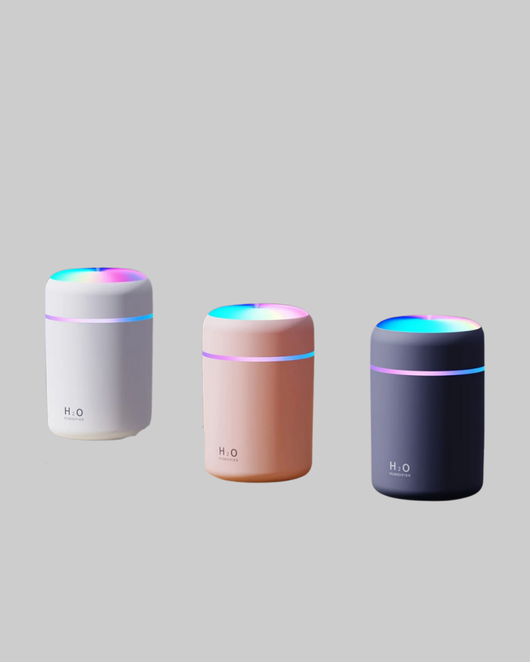 Taşınabilir USB Mini Nemlendirici – LED Aydınlatmalı, Çift Püskürtme Modu