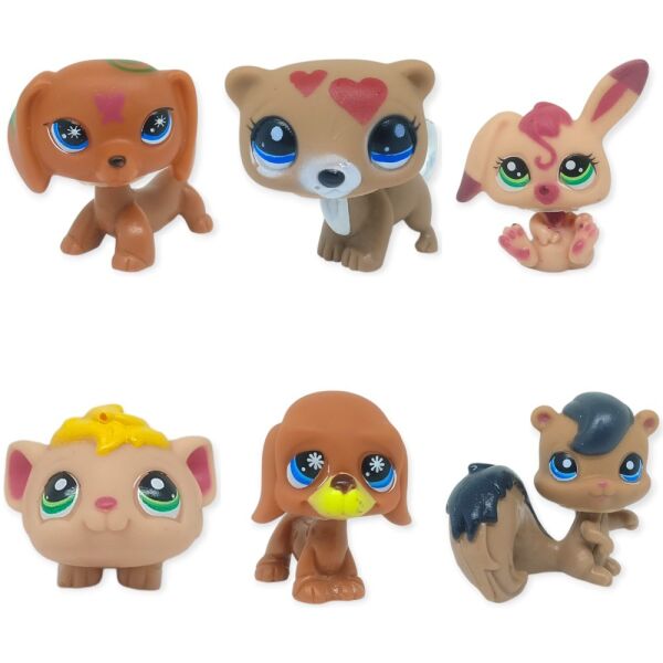 Pet Star Little 6'lı Sevimli Hayvanlar Figür Seti -3 (Lisinya)
