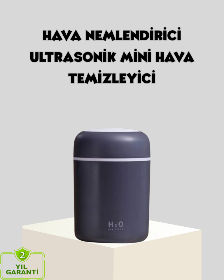 LED Işıklı USB Nemlendirici – Sürekli ve Aralıklı Püskürtme Modu - Lisinya