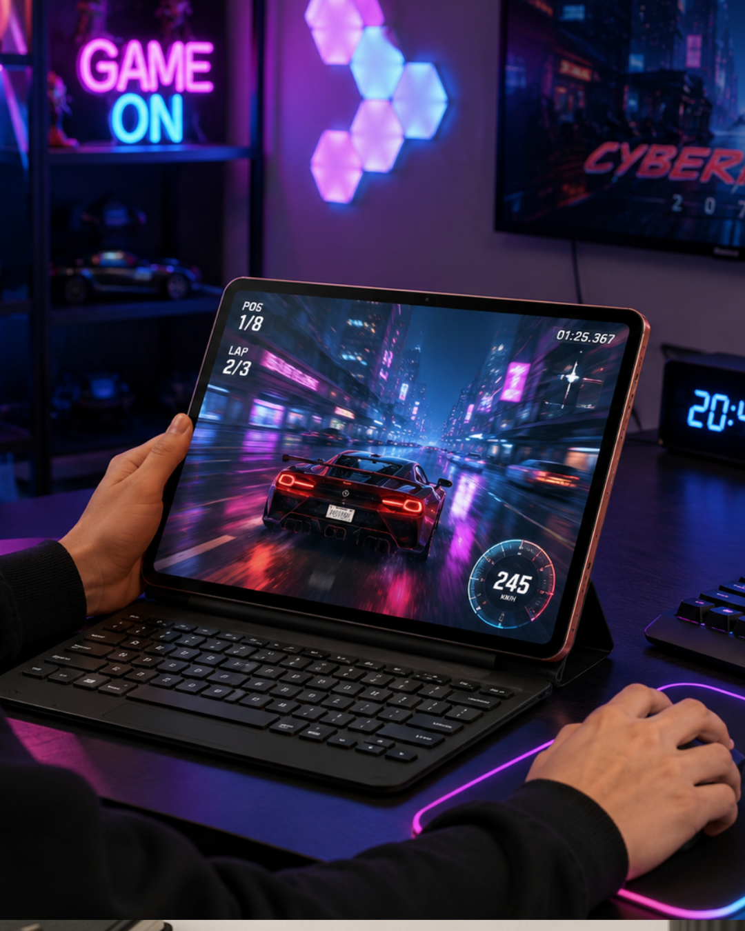 Klavyeli Tablet Bilgisayar Seti Dokunmatik Kalem ve Kılıf Destekli - Lisinya