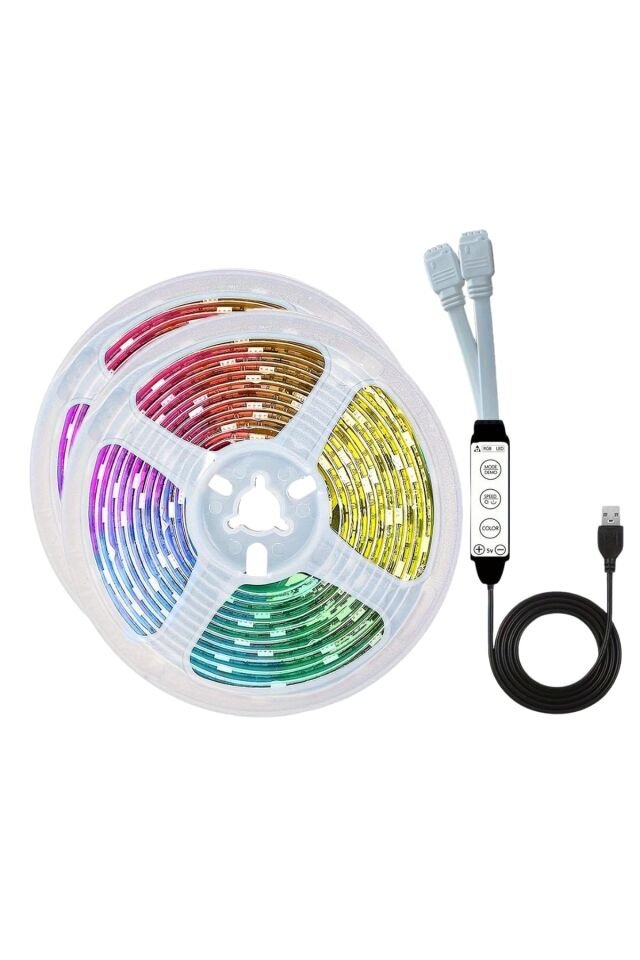 RGB Neon Şerit Led Lamba 10 Metre İç Mekan Tasarımına Uygun - Lisinya