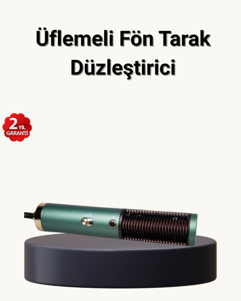 İyon Teknolojili Seramik Saç Düzleştirici – Eşit Isı Dağılımı - Lisinya