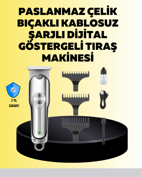 Metal Gövdeli Saç Sakal Kesme Makinesi – Hassas Kesim İçin - Lisinya