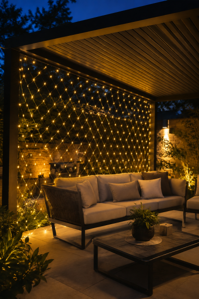 LED File Işık Dekoratif Ağ LED Aydınlatma İç Mekan Balkon Bahçe Süsü Yeni Nesil