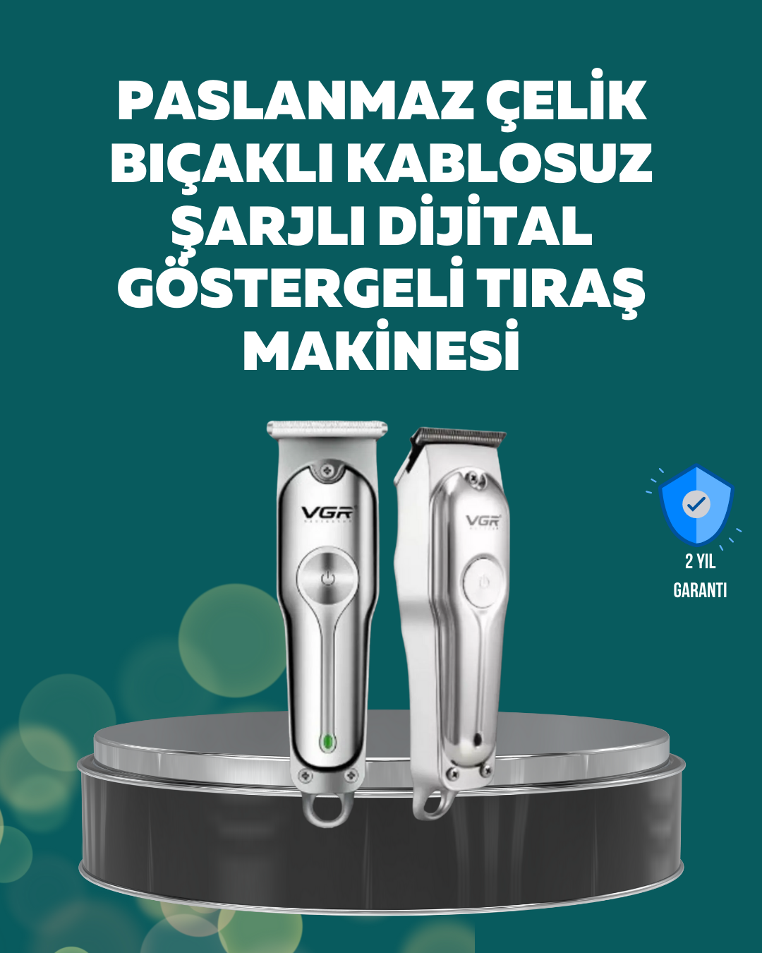 Profesyonel Saç ve Sakal Kesme Makinesi – Şarjlı, Sessiz Motor, Ayarlanabilir Tarak - Lisinya