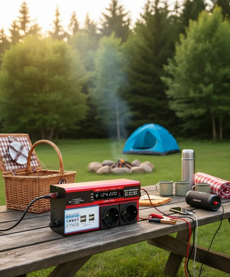 12v 2000w Modifiye Sinüs İnverter Araç Ve Güneş Enerjisi Uyumlu, Çift Usb, Çift Priz Ve Çakmaklık Lisinya ( Lisinya )