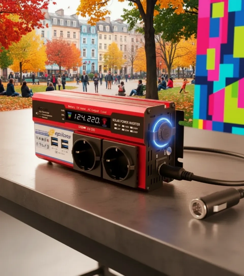 12v 2000w Modifiye Sinüs İnverter Araç Ve Güneş Enerjisi Uyumlu, Çift Usb, Çift Priz Ve Çakmaklık Lisinya ( Lisinya )