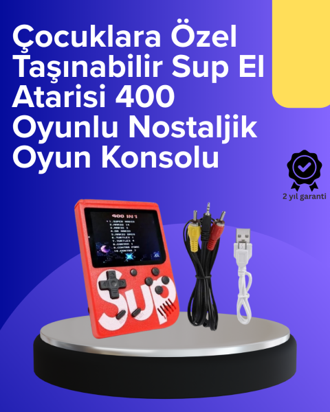Çocuklar İçin 400 Retro Oyunlu Konsol - Lisinya