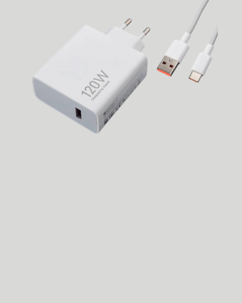 120W Güçlü Hızlı Şarj Adaptörü ve Type-C Kablo Seti – Güvenli Şarj Teknolojisi