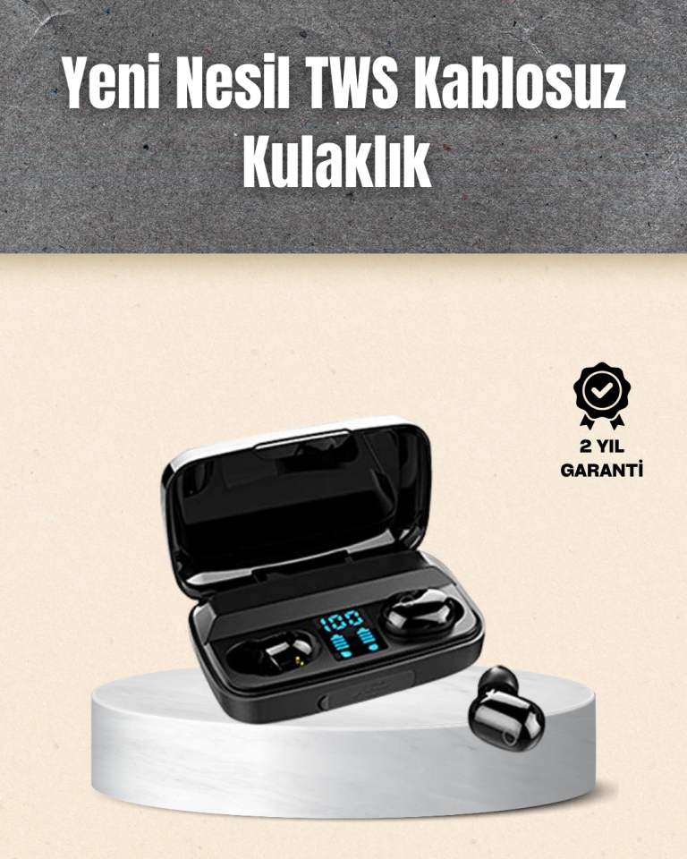 A10s TWS Ergonomik Bluetooth Kulaklık Uzun Pil Ömürlü - Lisinya