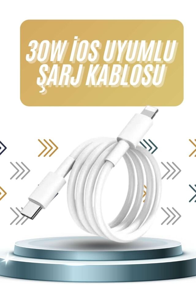 IOS Tüm Serilerle Uyumlu 30W Hızlı Şarj Aleti 11 12 13 14/Pro Max Mini Plus - Lisinya
