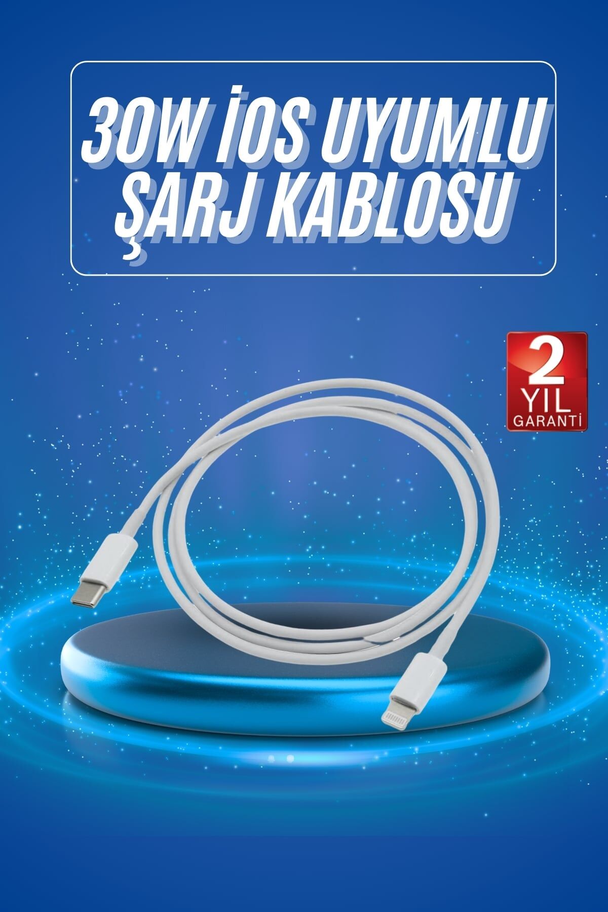 YamanHobi 30W Hızlı Şarj Adaptörü iPhone ve iPad Uyumlu Lightning Destekli Şarj Cihazı