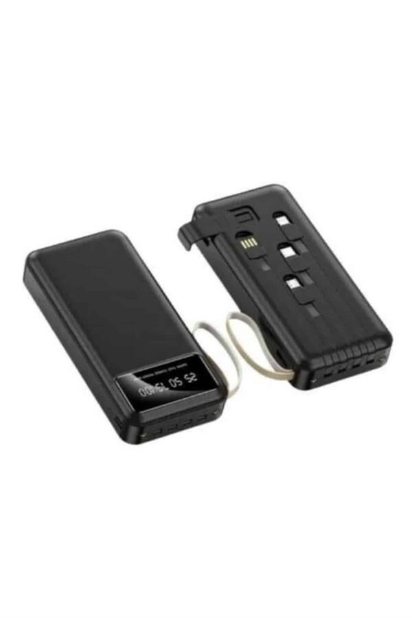 YamanHobi 20000 mAh Powerbank 4 Çıkışlı Hızlı Şarjlı Taşınabilir Şarj Cihazı Siyah