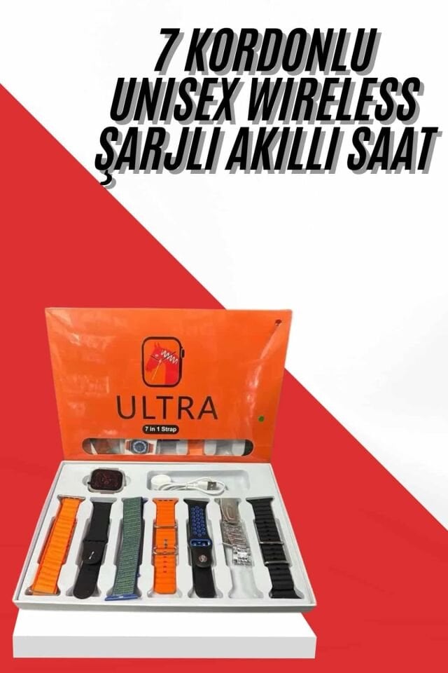 Unısex 7 Kordonlu Çok Fonksiyonlu Nabız Ölçer Uyku ve Sağlık Takibi - YamanHobi