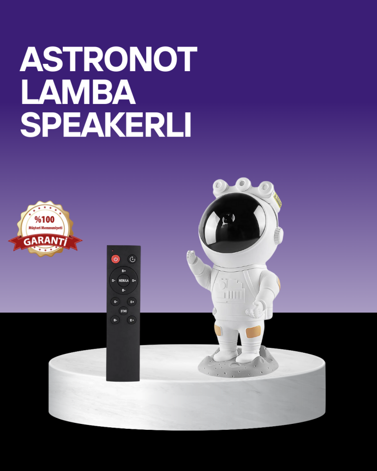 Dekoratif ve Fonksiyonel Astronot Projeksiyon Aydınlatma - Lisinya