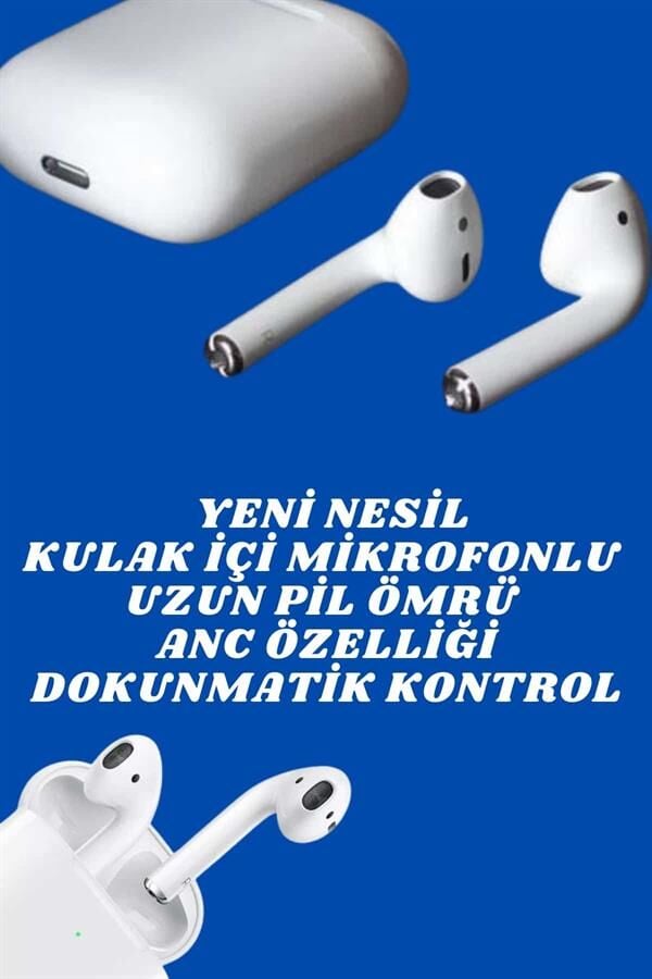 2.Nesil Yeni Model TWS Bluetooth Kulaklık Dokunmatik Kontrol Yüksek Ses Kaliteli - Lisinya