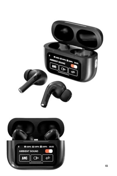 Kulak İçi Bluetooth Kulaklık Ekranlı Müzik Dinleme Çağrı Cevaplama Siyah Yeni Nesil - Lisinya