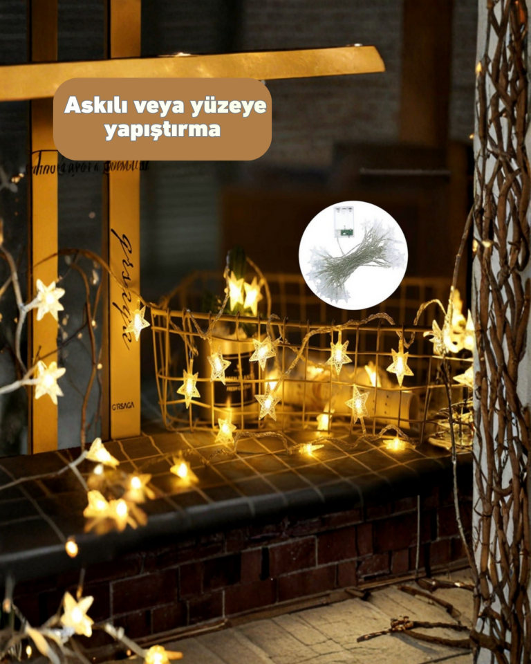 Yıldız Led Işık 5 Metre Dekoratif Aydınlatma Günışığı - Lisinya