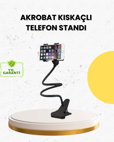 Masa ve Araç İçi Kullanıma Uygun Akrobat Telefon Tutucu - Lisinya