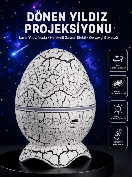 Dinazor Yumurta Gece Lambası - Lisinya
