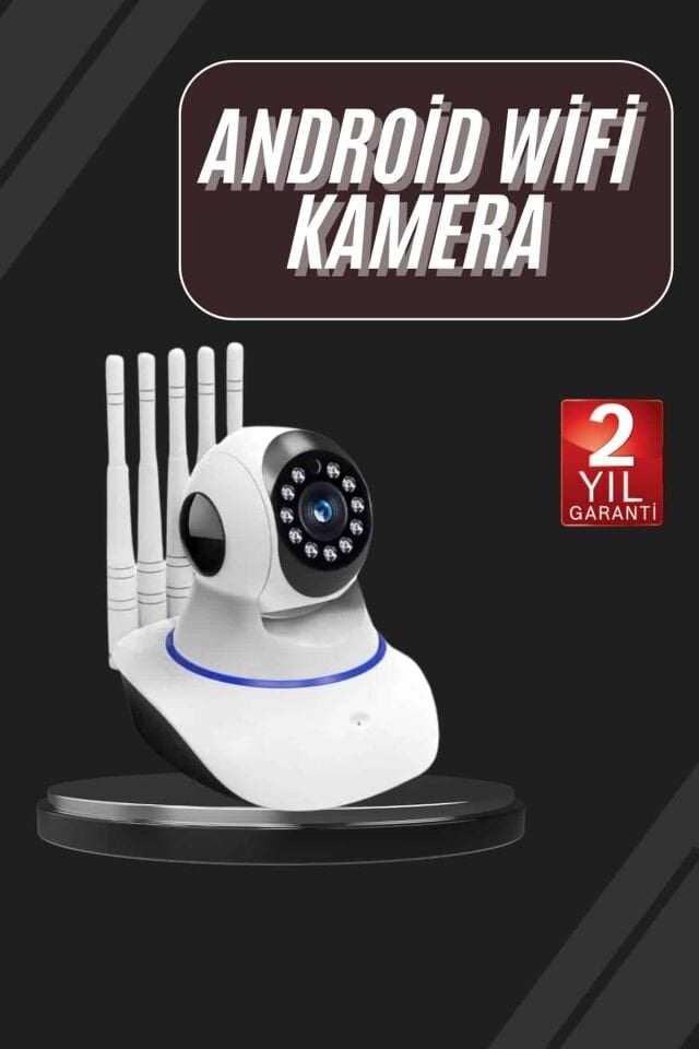LED Aydınlatmalı 5 Antenli Motorlu 1080P Wifi Kamera Sensörlü - Lisinya