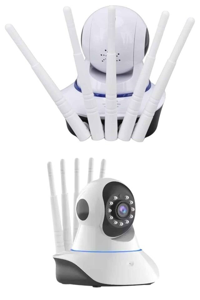 LED Aydınlatmalı 5 Antenli Motorlu 1080P Wifi Kamera Sensörlü - Lisinya