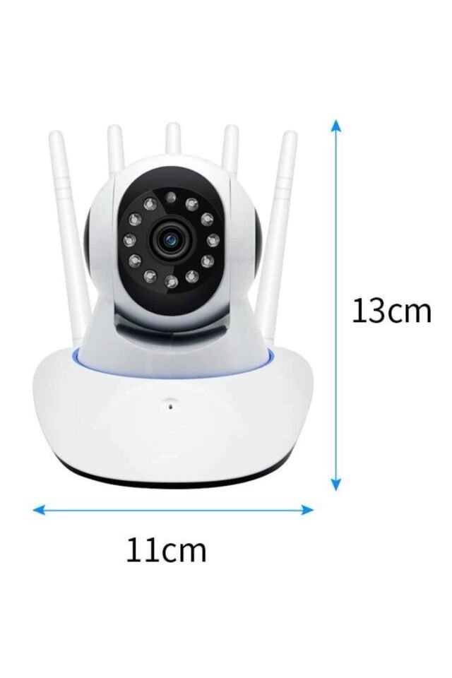 LED Aydınlatmalı 5 Antenli Motorlu 1080P Wifi Kamera Sensörlü - Lisinya