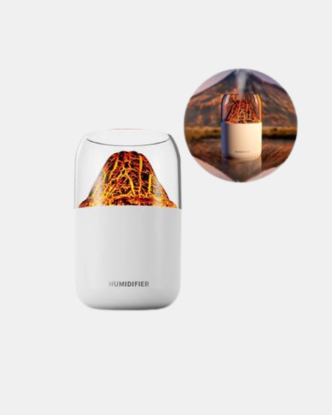 280ml Alev Işıklı Ultrasonik Hava Nemlendirici Sessiz ve USB Şarjlı - Lisinya