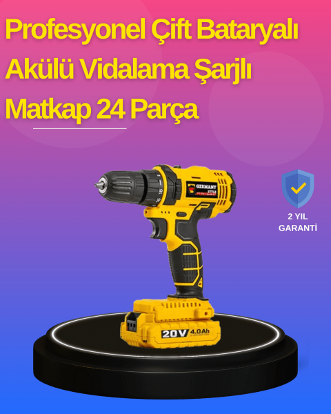 Hafif ve Ergonomik 12V Kablosuz Matkap | Hızlı Şarj ve Uzun Pil Ömrü
