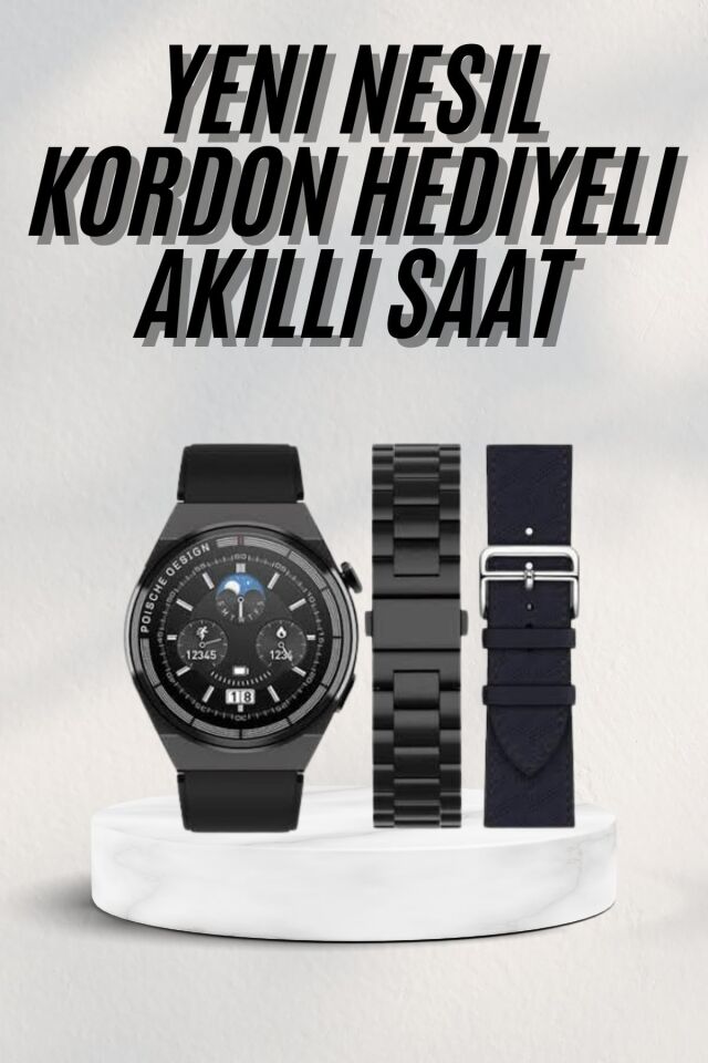 En Çok Tercih Edilen Akıllı Saat Amoled Ekran Nabız Sensörü GPS Uyumlu Adımsayar - Lisinya