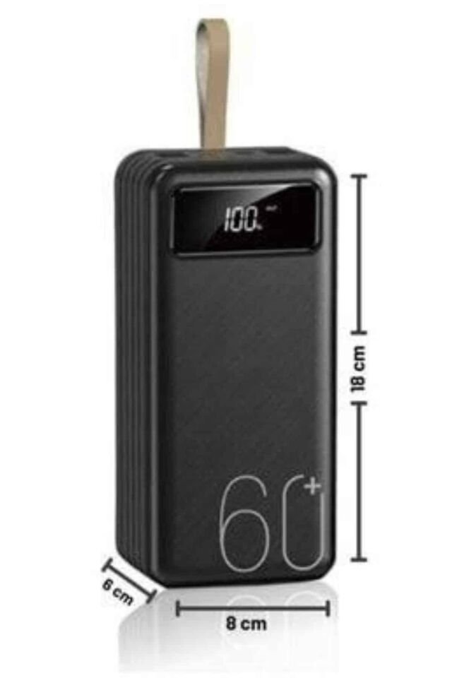 Powerbank Yüksek Kapasiteli 60.000 Mah Hızlı Şarj Şarj Özellikli Batarya - Lisinya