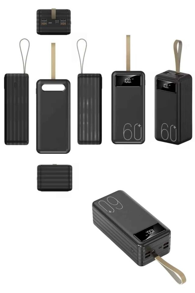 Powerbank Yüksek Kapasiteli 60.000 Mah Hızlı Şarj Şarj Özellikli Batarya - Lisinya