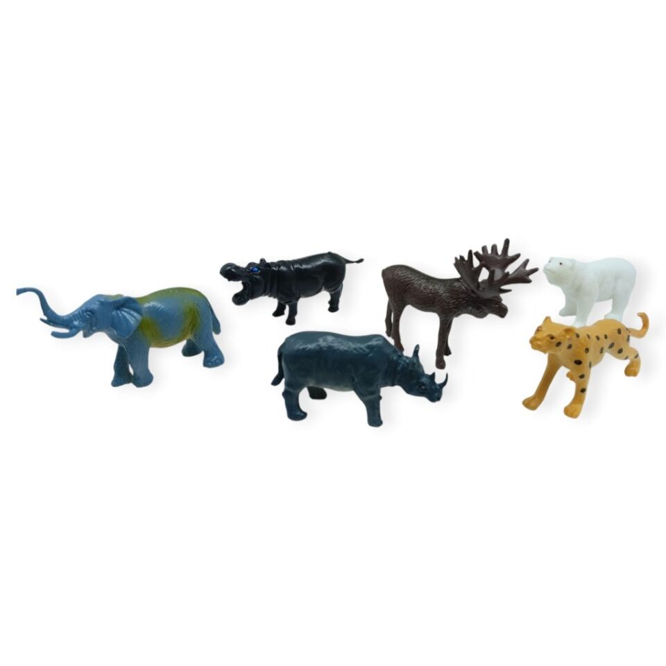 Hayvan Figürleri - Aksesuarlı Vahşi Hayvanlar Seti  - Mini Set 30 Parça (Lisinya)
