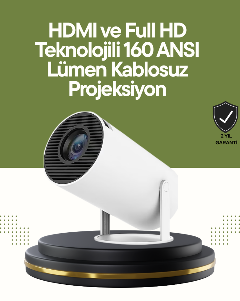 HDMI ve USB Girişli Uzun Ömürlü Ampullü Projeksiyon - Lisinya