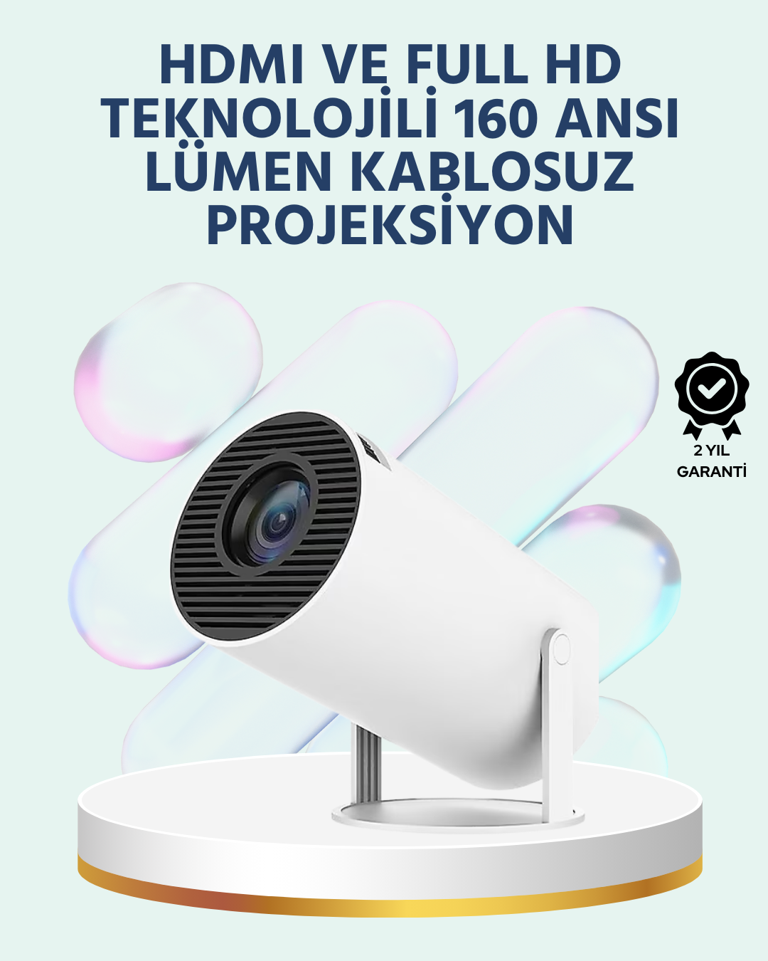 160 ANSI Lümen Parlaklığa Sahip Geniş Ekran Projeksiyon - Lisinya