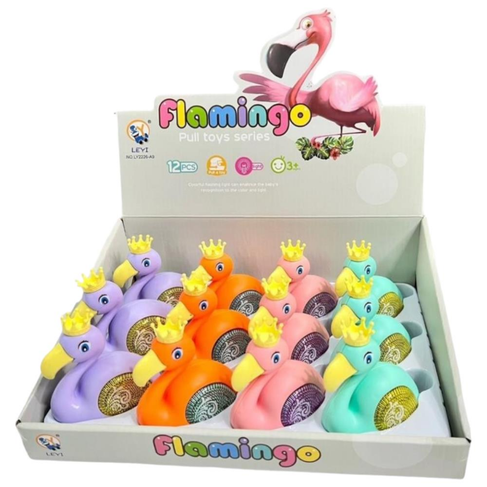 LY2226-A9 - SEVIMLI FLAMİNGO KURMALI IŞIKLI (Lisinya)