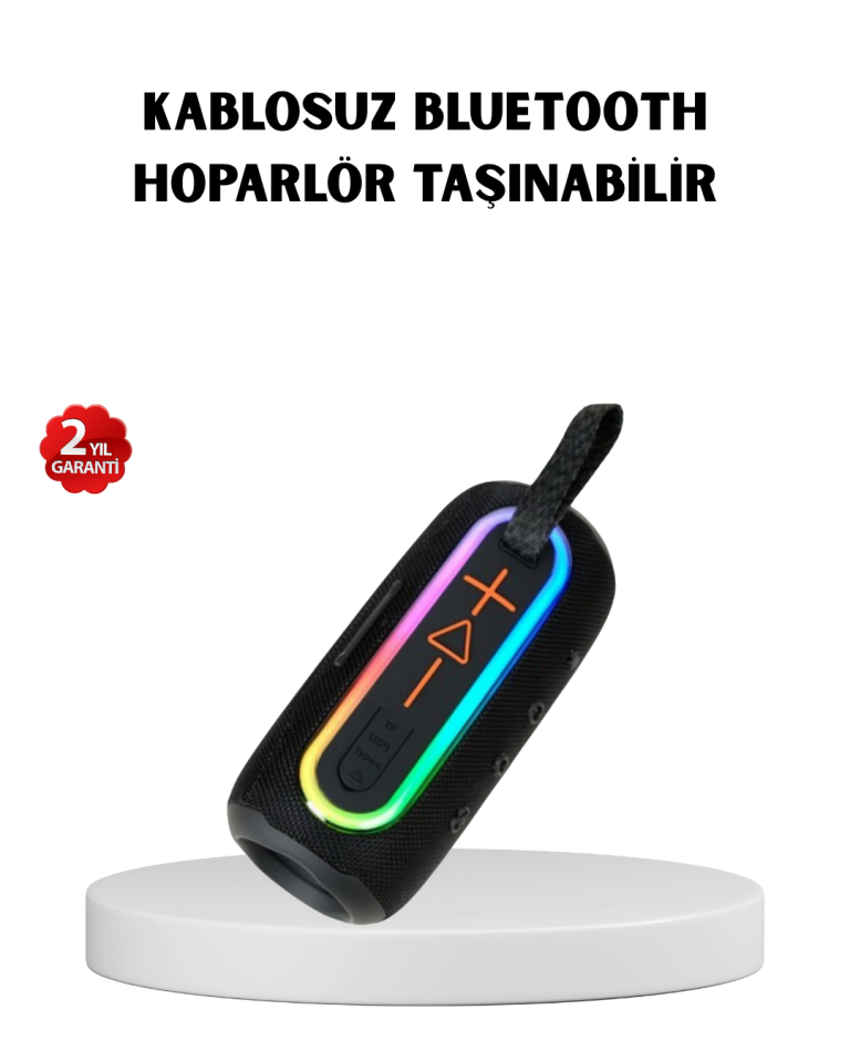 YamanHobi 10 Metre Menzilli Bluetooth Hoparlör Siyah