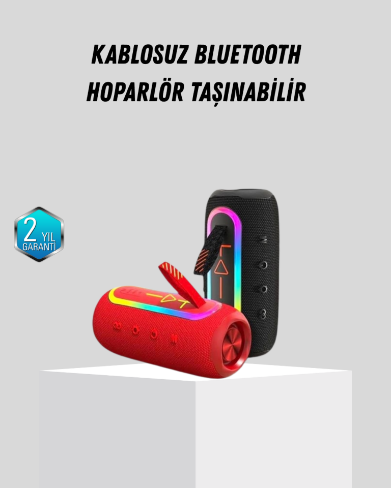 YamanHobi Bluetooth 5.1 Taşınabilir Hoparlör 10 Metre Menzilli Turuncu